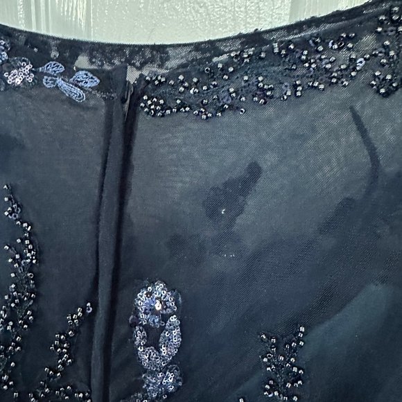 la-femme-sequin-floral-short-sleeve-sheath-gown from Nordstrom - Picture 9 of 9